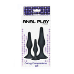 Toyjoy - Anal Play Curvy CompanionsPlug Anal 3 Peças Preto