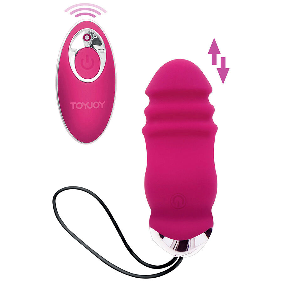 Toyjoy - Felicidad Sunn Side Vibrador de arriba a abajo Fucsia Control remoto
