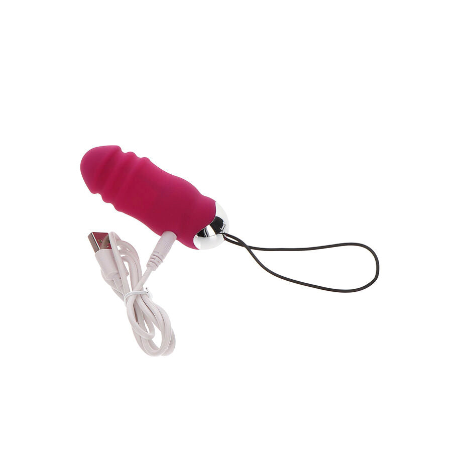 Toyjoy - Felicidade Sunn Side Para Cima e Para Baixo Vibrador Fúcsia Controle Remoto