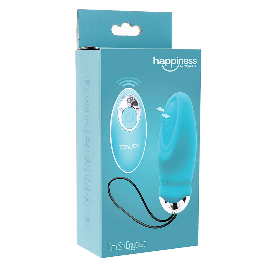 Toyjoy - Felicidade, Eu Estou Tão Excitado Vibrador Com Controle Remoto Azul