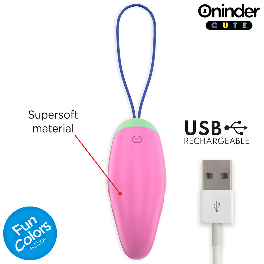 Oninder Cute - Huevo Vibratorio Giratorio Love Pleasure 360 Silicona - Aplicación Mundial Gratuita