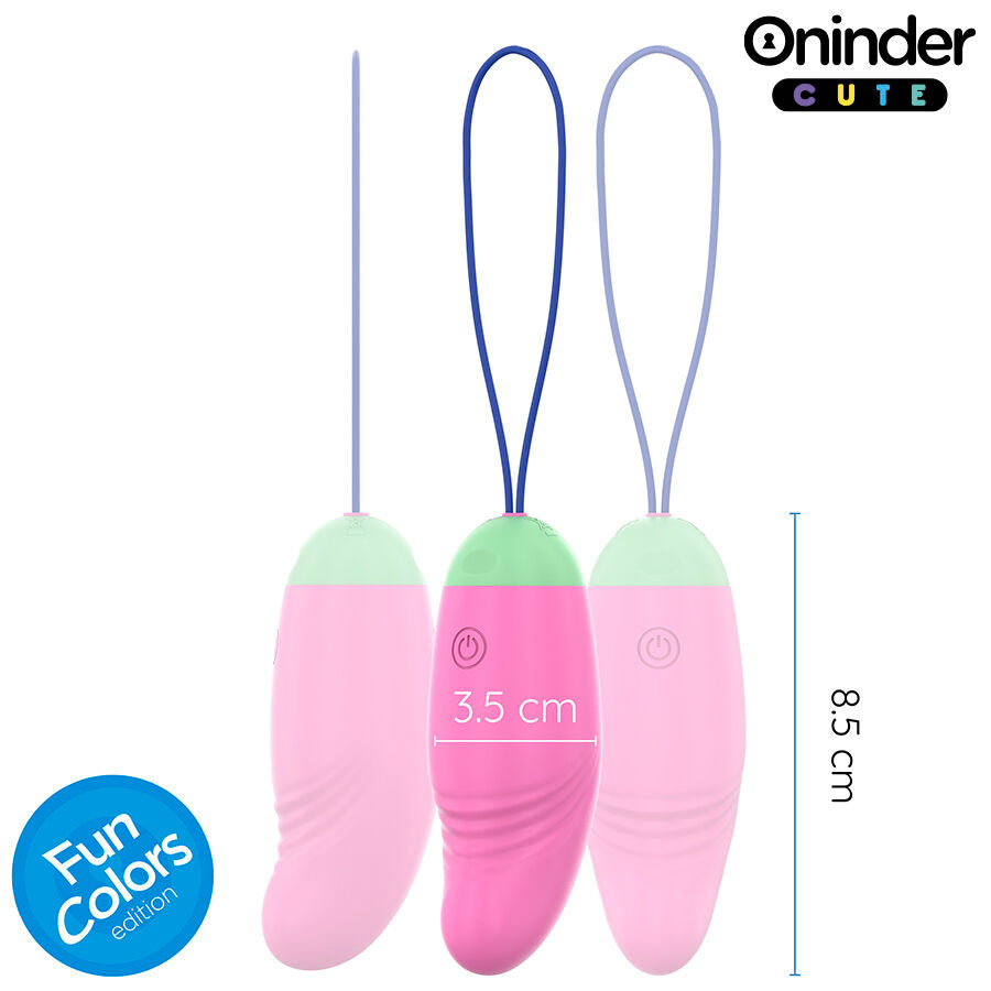 Oninder Cute - Huevo Vibratorio Giratorio Love Pleasure 360 Silicona - Aplicación Mundial Gratuita