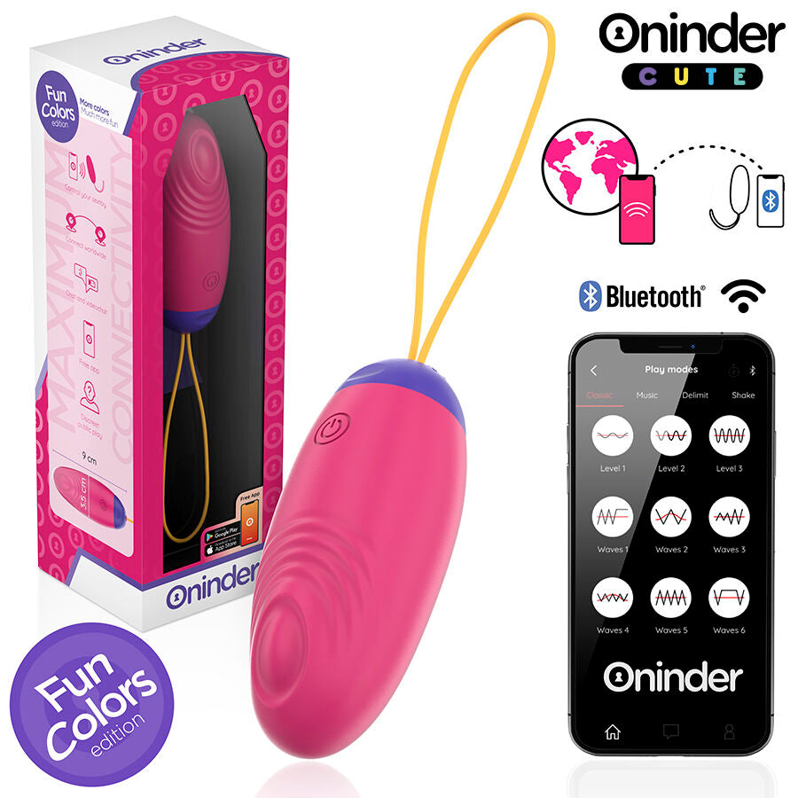 Oninder Cute - Ovo de Silicone Com Vibro-Ondas e Prazer de Amor - Aplicativo Mundial Gratuito