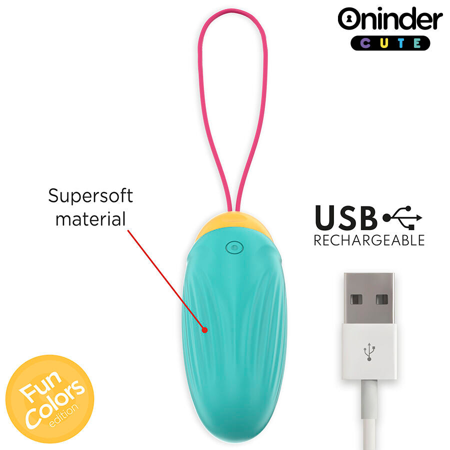 Oninder Cute - Huevo de silicona vibrogiratorio Love Pleasure - Aplicación mundial gratuita
