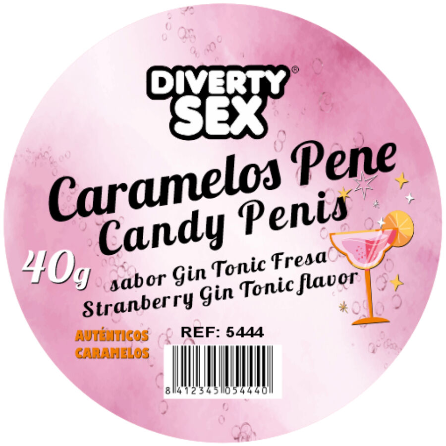 Diablo Picante - 20 Balas Para Pénis Com Sabor de Gin & Tônica