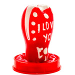 Condomerie - Preservativos Novidades Pintados à  Mão Coração - Eu Te Amo Modelo 1