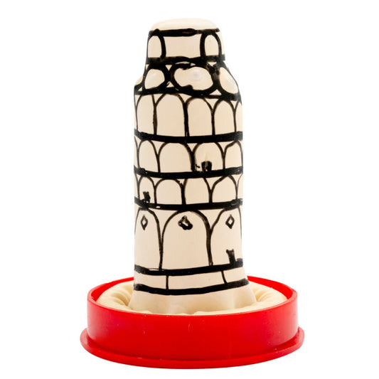 Condomería - Preservativos Novedades Pintados a Mano Torre de Pisa