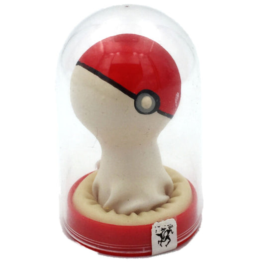 Condomerie - Preservativos Novedades Pintados a Mano Pokeball Rojo-Blanco
