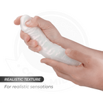 Cock Miller - Dildo com Ventosa, Luzes e Vibração com Controle Remoto Branco 20,5 cm