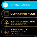 Durex - Total Connection XL Ultra Fine Plus Sem Látex 10 Unidades