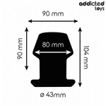Addicted Toys - Plug Anal Extremo Hueco Talla L 10,4 cm