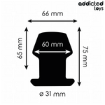 Addicted Toys - Plug Anal Extremo Hueco Talla S 7,5 cm