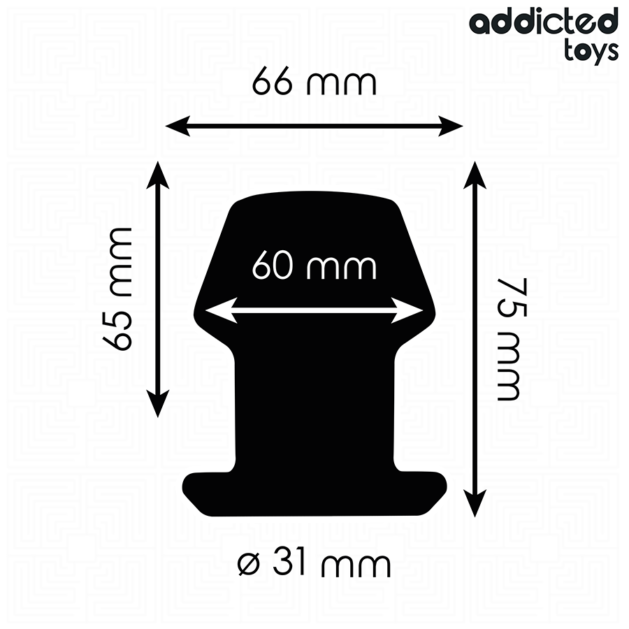 Addicted Toys - Plug Anal Extremo Hueco Talla S 7,5 cm