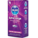 Skins - Preservativos Extra Grande Premium Pacote Com 16