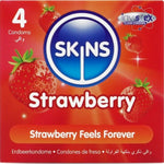 Skins - Paquete con 4 Preservativos Premium de Fresa