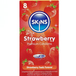 Skins - Preservativos Premium de Morango - Pacote Com 8