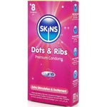 Skins - Dots & Ribs Premium Preservativos Paquete 8