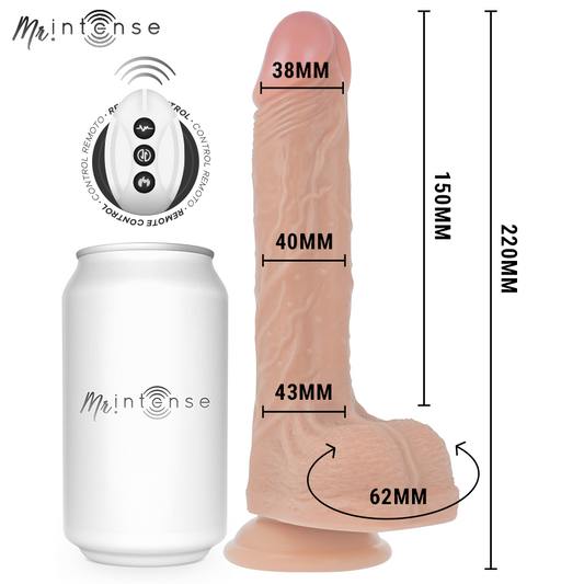 Mr Intense - Controle Remoto Para Pénis Realista Baldwin 22 cm -O- 4 cm