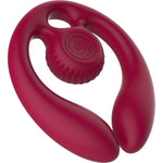 Snail Vibe - Gizi Dúo Estimulador de Parejas con Control Remoto Burgundy