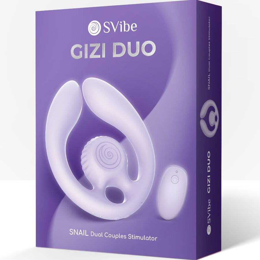Snail Vibe - Gizi Duo Estimulador de Parejas con Control Remoto Lilas