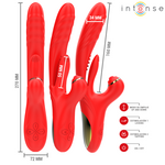 Intense - Rosalia Vibrador Multifuncional 3 En 1 Rojo