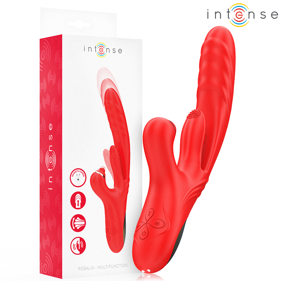 Intense - Rosalia Vibrador Multifuncional 3 En 1 Rojo