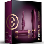 Climaximum - Kit Dare Vibrador Torcido +Plug Anal Iniciantes