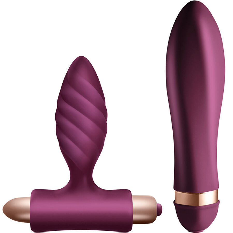 Climaximum - Kit Desire Vibrador Torcido +Plug Anal
