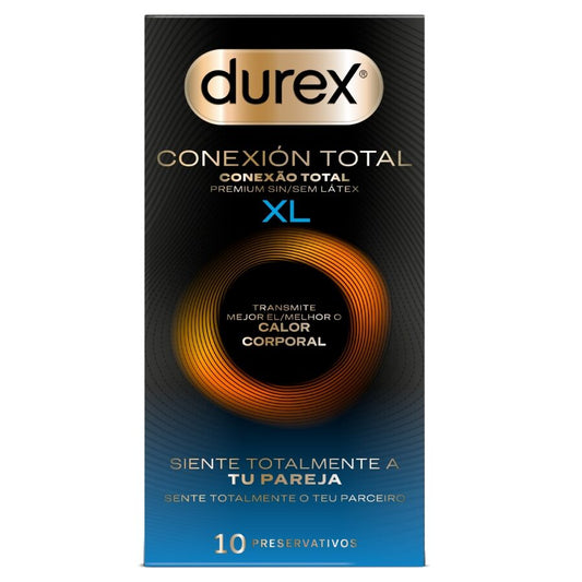 Durex - Total Connection XL Ultra Fine Plus Sem Látex 10 Unidades