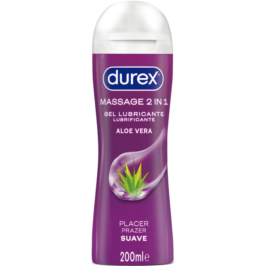 Durex - Gel de Masaje Lubricante Suave con Aloe Vera 200 ml