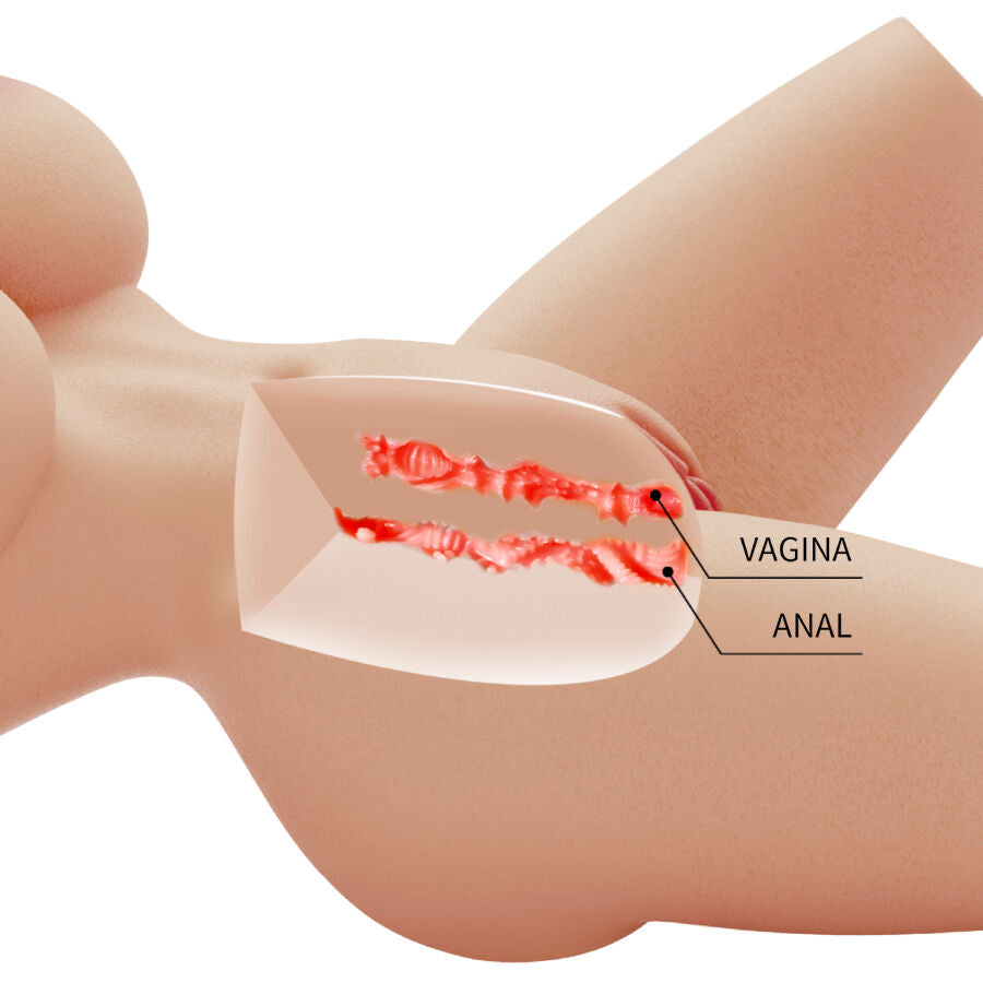 Crazy Bull - Lily Tronco Feminino Realista Vagina e Anal 4 kg