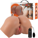 Crazy Bull - Vibrador Hailey Butt Com Controle Remoto Realista de Vagina e Ânus