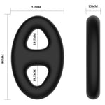 Crazy Bull - Anillo de Silicona Oval Doble