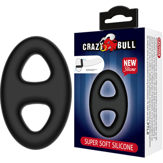 Crazy Bull - Anel de Silicone Oval Duplo