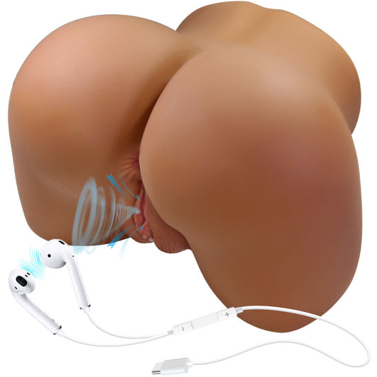 Crazy Bull - Wendy Vibrador de Bumbum Feminino Realista e Sucção Com Som 11 Kg