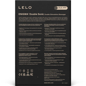 Lelo - Enigma Duplo Vibrador Sônico Ponto G Preto