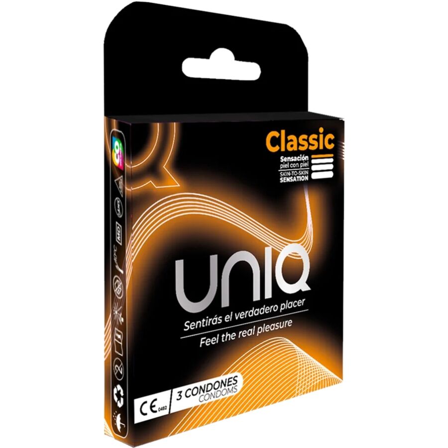 Uniq - Classic sem Látex Preservativos 3 Unidades