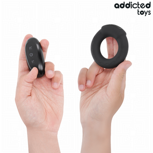 Addicted Toys - Anel Pênico Vibrante com Efeito de Aquecimento e Controle Remoto