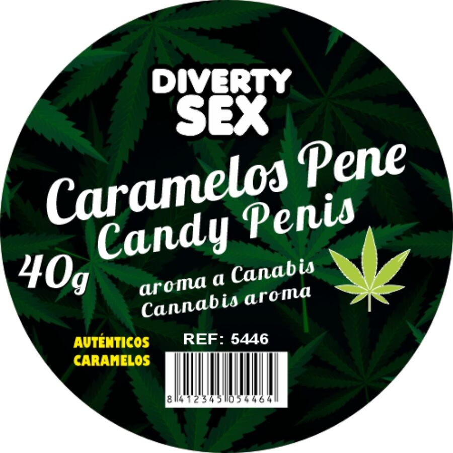 Diablo Picante 20 Caramelos Forma de Pénis Aroma Cannabis
