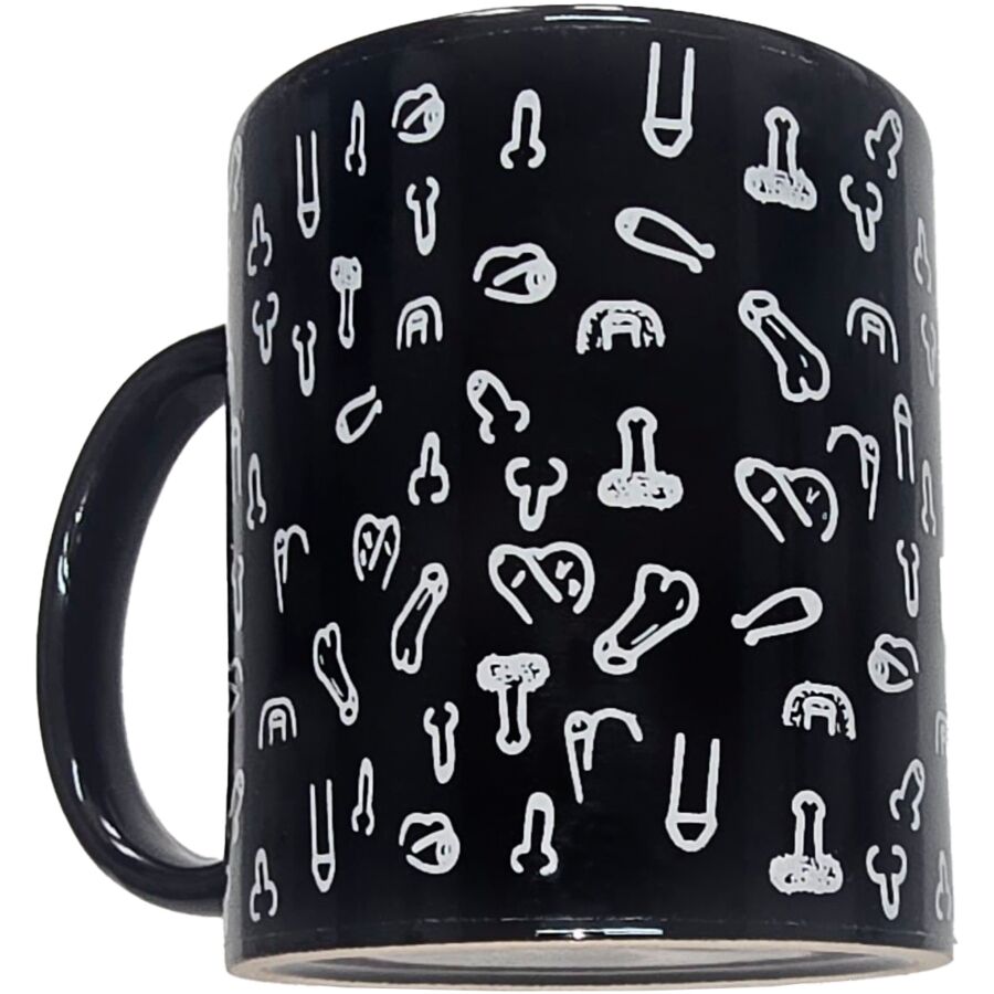 Diablo Picante - Caneca Pénis Preta 370 ml