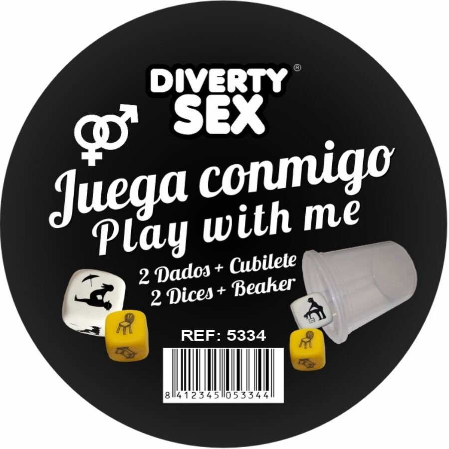 Diablo Picante - Juego de Dados + Posiciones Hetero Con Vaso
