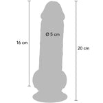 Get Real - Pénis Realista de Luxo Com Testículos Extra Grossos de 20 cm