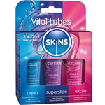 Skins - Kit de lubricantes Vital Aqua, Superslide y Excite 3 x 12 ml