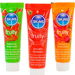Skins - Kit de Lubricantes Frutales: Sandía, Fresa y Mango - 3 X 12 ml
