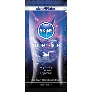 Skins - Superslide Lubrificante à Base de Silicone, Dose Única de 5 ml