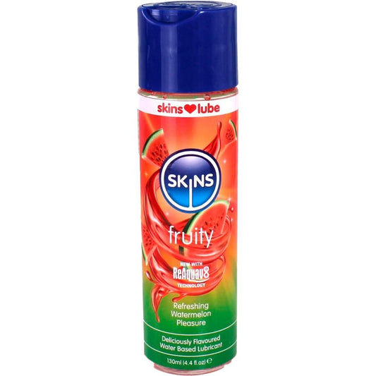 Skins - Lubrificante à  Base de Água Com Sabor de Melancia 130 ml