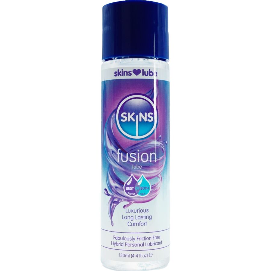 Skins - Fusion Lubrificante Híbrido à  Base de Água e Silicone 130 ml