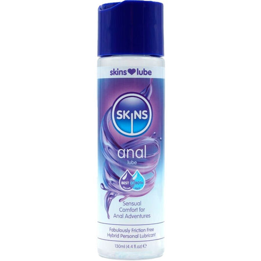 Skins - Lubrificante Anal Híbrido à  Base de Água e Silicone 130 ml