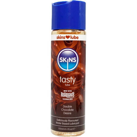 Skins - Lubrificante Saboroso à  Base de Água Com Chocolate Duplo 130 ml