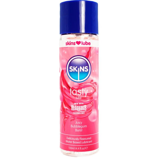 Skins - Lubrificante Saboroso à  Base de Água Com Chiclete 130 ml